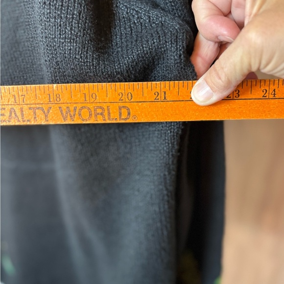 Northern Isles Festive Black Sweater with Tree Embroidery - Picture 8 of 8